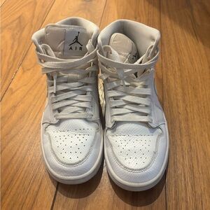 Nike Air White High-Top Sneakers Size 8.5